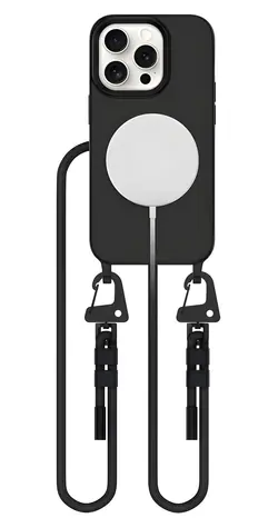 Tech-Protect MagNecklace MagSafe černá / Kryt / Apple iPhone 15 Pro / MagSafe / šňůrka na krk