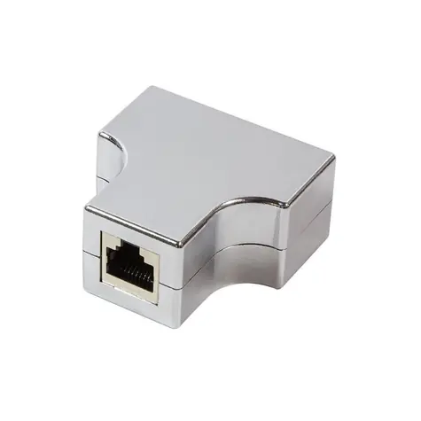 LogiLink Modulární RJ45 distributor stříbrná / Distributor / RJ-45 / 2x RJ-45