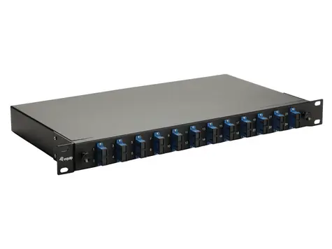 Equip optický spojovací box 12x SC-Duplex OS2 černá / Spojovací box / 19