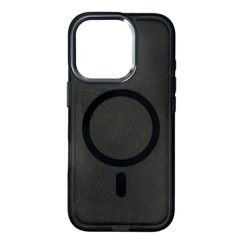 Hurtel Třpytivý kryt MagSafe pro iPhone 16 Pro černá / Kryt / MagSafe / Třpytivý vzor