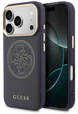 Guess Perforated 4G modrá / Zadní kryt / MagSafe / iPhone 17 Pro