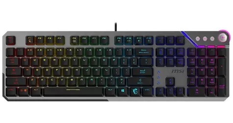 MSI STRIKE 600 V2 Silent černá / Herní klávesnice / mechanická / RGB / USB / CZ+SK layout