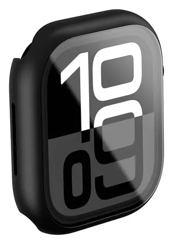 AmazingThing Radix Glass Case pro Apple Watch 42mm černá / Ochranný kryt / Tvrzené sklo