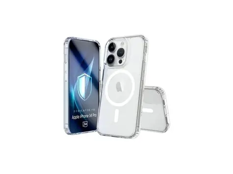 3mk Armor MagCase pro Apple iPhone 14 Pro čirá / Kryt / MagSafe / odolný vůči pádu