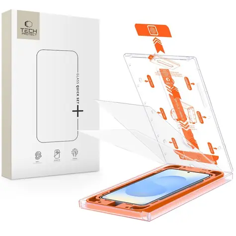 Tech-Protect Quick Set+ pro Samsung Galaxy S25 čirá / Ochranné sklo / Temperované sklo