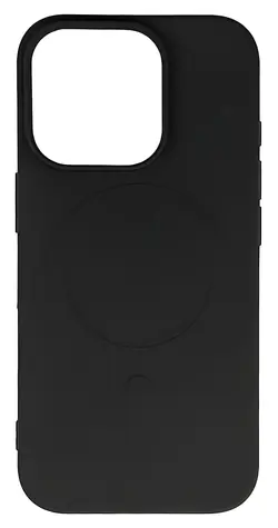 Hurtel Tekuté silikonové pouzdro MagSafe pro Apple iPhone 16 Pro černá / Pouzdro / MagSafe / Silikon