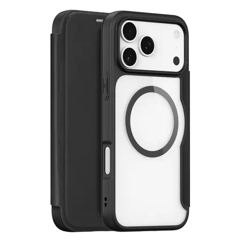 Dux Ducis Skin X Pro černá / Peněženkové pouzdro / Apple iPhone 17 Pro / MagSafe