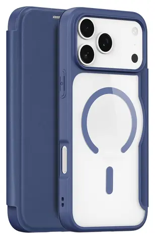 Dux Ducis Skin X Pro modrá / Pouzdro / Apple iPhone 17 Pro Max / Peněženka / MagSafe