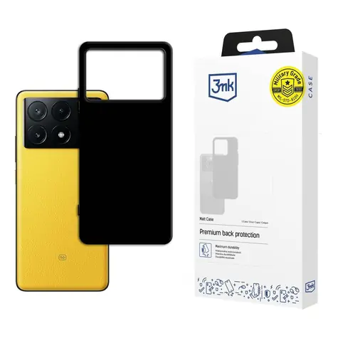 3mk Matt Case černá / Zadní kryt / Xiaomi Poco X6 Pro 5G
