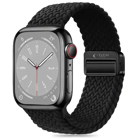 Tech-Protect Nylonmag pro Apple Watch 38/40/41 mm černá / Řemínek pro Apple Watch / Nylon, magnetické zapínání