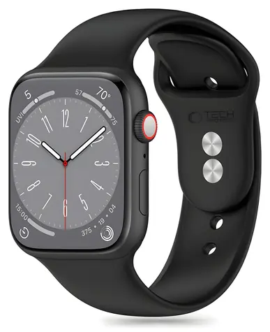 Tech-Protect Silicone Strap pro Apple Watch 38/40/41 mm černá / Řemínek / Silikonový / Pro Apple Watch 4/5/6/7/8/9/SE