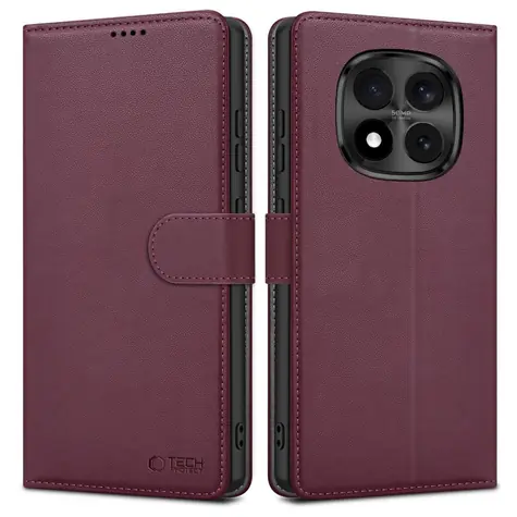 Tech-Protect Wallet Case Xiaomi Redmi Note 15 Pro 5G bordó / Pouzdro / Peněženkové