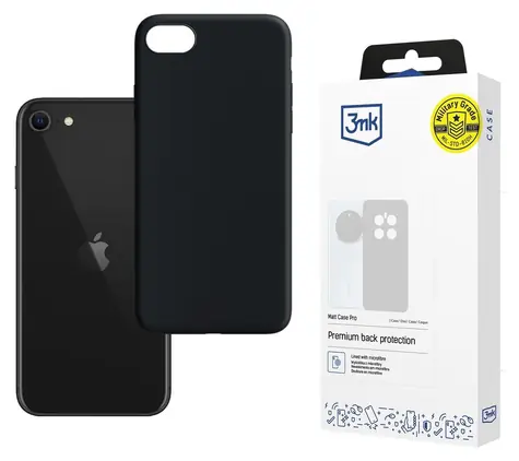 3mk Matt Case Pro černá / Zadní kryt / pro Apple iPhone SE (2020)