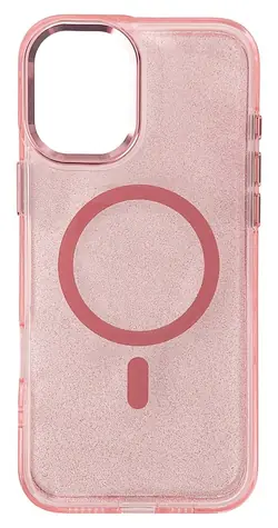 Hurtel Glitter Case MagSafe růžová / Kryt / Apple iPhone 17