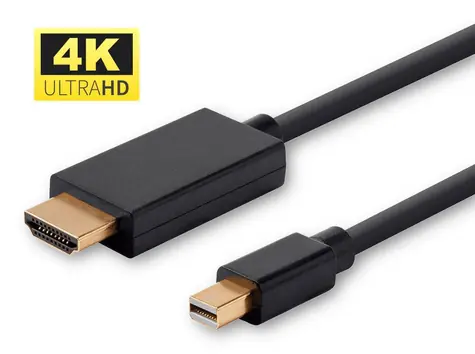 MicroConnect kabel Mini DisplayPort (M) - HDMI (M) 5m černá / Kabel / 4K / 3840 x 2160 px