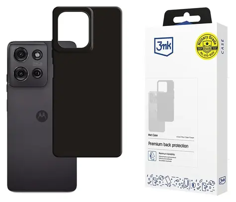 3mk Matt Case černá / Ochranný kryt / Motorola Moto G75