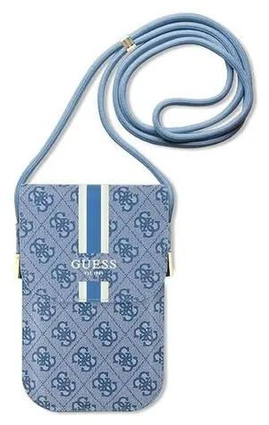 Guess GUOWBP4RPSB 4G Stripes modrá / Taška na telefon