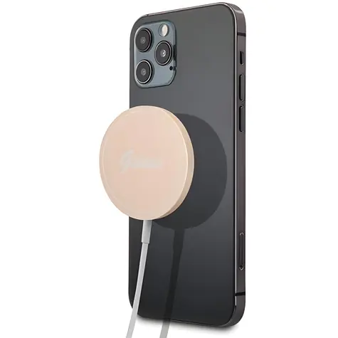 Guess Bezdrátová nabíječka MagSafe 15W zlatá / Bezdrátová nabíječka / 15W / MagSafe