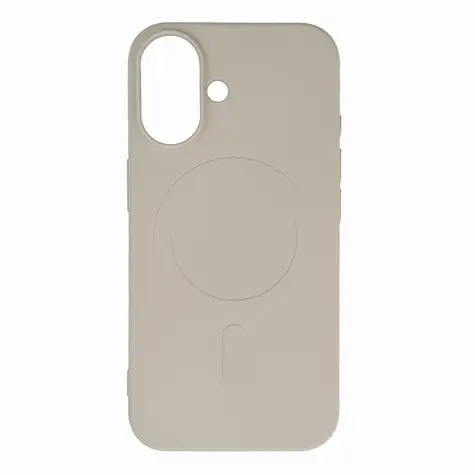 Hurtel Silikonové pouzdro MagSafe iPhone 16 béžová / Pouzdro / Apple iPhone 16 / MagSafe / Silikon