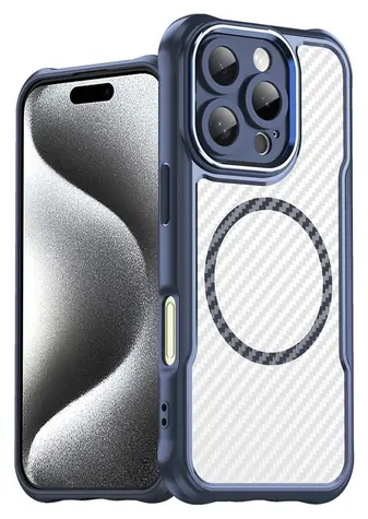 Hurtel Leading Series Silicone Case MagSafe modrá / Silikonový kryt / Apple iPhone 16 Pro / MagSafe