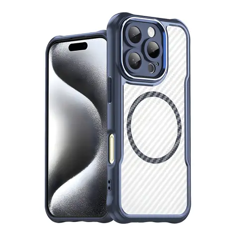 Hurtel Leading Series MagSafe silikonové pouzdro modrá / Pouzdro / Apple iPhone 16 Pro Max / Silikon