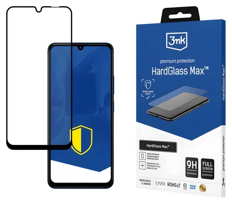 3mk HardGlass Max černá / Tvrzené sklo / Xiaomi Redmi 14C, Poco C75, Redmi A4 5G / Full Coverage