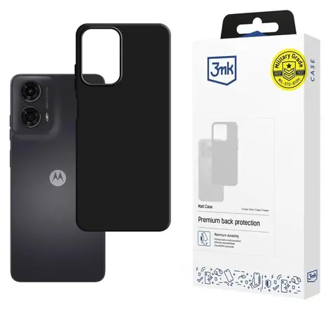 3mk Matt Case černá / Zadní kryt / pro Motorola Moto G24