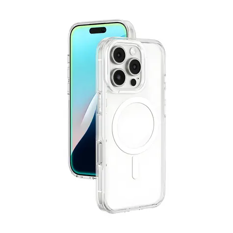 AmazingThing Minimal Mag transparentní / Pouzdro s magnetickým kroužkem / MagSafe / Apple iPhone 16 Pro