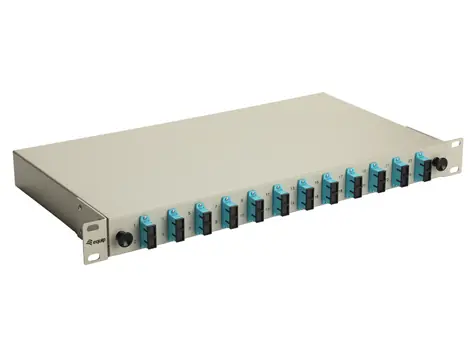 Equip SC-Duplex 12 portů OM3 šedá / Optický spojovací panel / 19