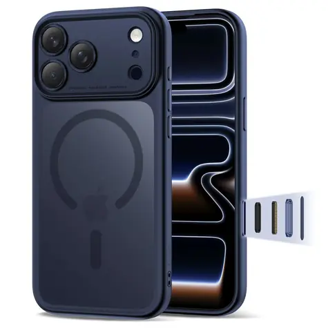 Tech-Protect Magpeak MagSafe matná tmavě modrá / Kryt / Apple iPhone 17 Pro / MagSafe