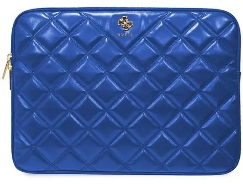 Guess 4G Quilted modrá / Obal na notebook / 14