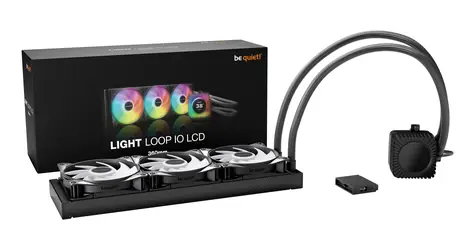 be quiet! Light Loop IO LCD 360mm černá / Vodní chlazení CPU / 3x120mm ventilátor / IPS displej 2,1