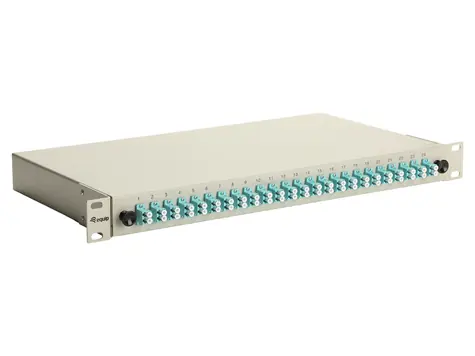 Equip Spojovací box 24x LC Duplex OM3 / Optický spojovací box / 24 portů / OM3 multimode / 1U / 19