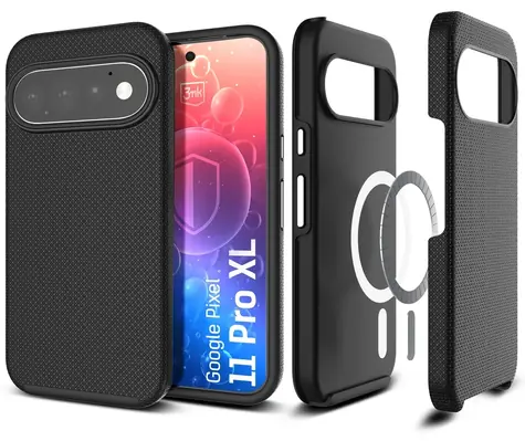 3mk Hardy Shockproof MagCase pro Google Pixel 11 Pro XL / Pouzdro / MagSafe / odolnost 3 m / vyměnitelná tlačítka