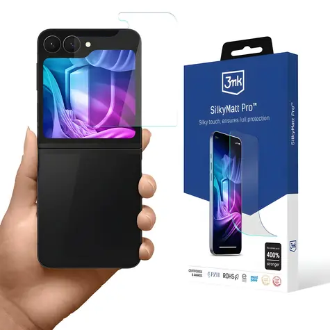 3mk Silky Matt Pro matná fólie pro Samsung Galaxy Z Flip 6/7 FE / Ochranná fólie / Matný povrch