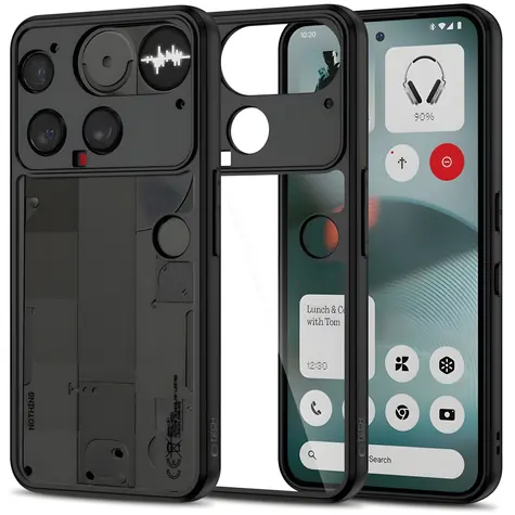 Tech-Protect MagMat pro Nothing Phone 3 černá, průhledná / Pouzdro / MagSafe / matný povrch