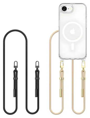 Tech-Protect FlexAir Chain černá/béžová / Kryt / Apple iPhone 16e, 17e / MagSafe