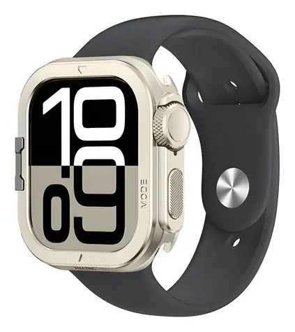 AmazingThing Titan Pro titanová / Kryt pro Apple Watch 11 46mm / Hliník