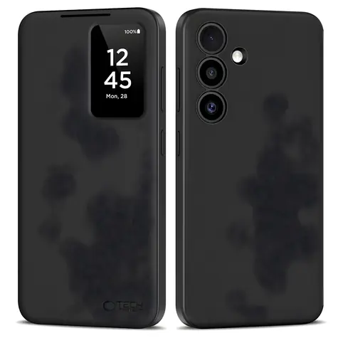 Tech-Protect Smart Wallet matná černá / Pouzdro pro Samsung Galaxy S25 FE / Peněženka / Okénko na displej