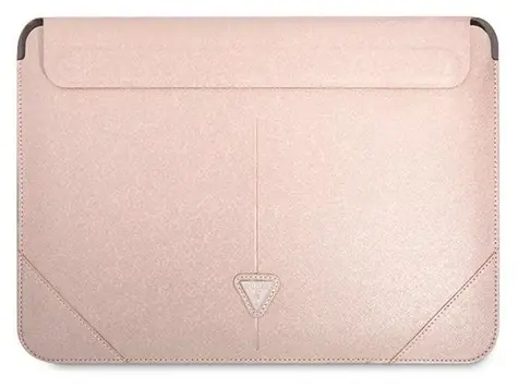 Guess Saffiano Triangle Logo růžová / Sleeve / 16