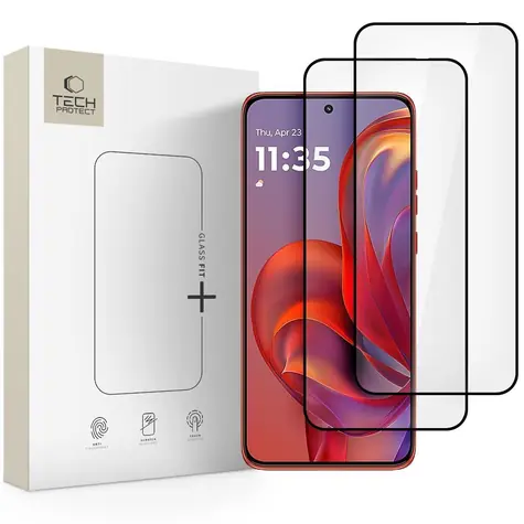Tech-Protect Glass Fit+ černá / Ochranné tvrzené sklo / Motorola Edge 50 Neo, Edge 60 Neo / 2 ks