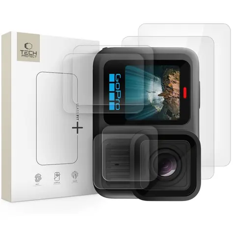 Tech-Protect Glass Fit+ čirá / Ochranné sklo objektivu pro GoPro Hero 13 / 2 ks v balení