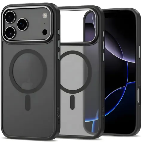 Tech-Protect CamEdge MagSafe iPhone 17 Pro čirá matná / Kryt / MagSafe
