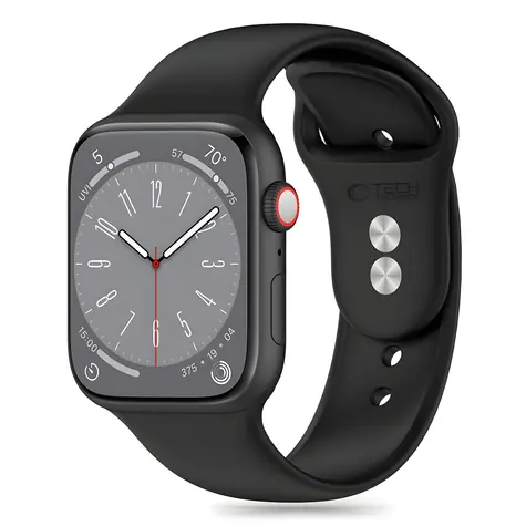 Tech-Protect Silicone Strap pro Apple Watch 42/44/45/49 mm černá / Řemínek / silikonový