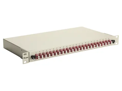 Equip Spojovací box 24x LC Duplex OM4 / Optický spojovací box / 24 portů / OM4 multimode / 1U / 19
