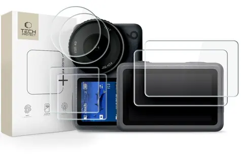 Tech-Protect Glass Fit+ pro DJI Osmo Action 6 / Ochranné sklo / Sada 2 ks