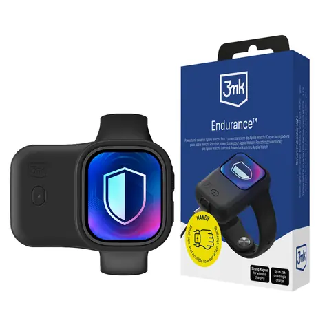 3mk Endurance 1200mAh černá / Powerbanka / pro Apple Watch 49 mm / 2,5 W / USB-C