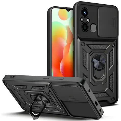 Tech-Protect CamShield Pro černá pro Xiaomi Redmi 12C / Pouzdro / ochrana fotoaparátu