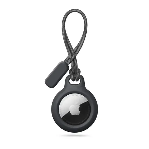 Tech-Protect Rough Chain Case černá / Pouzdro s přívěskem / Apple AirTag