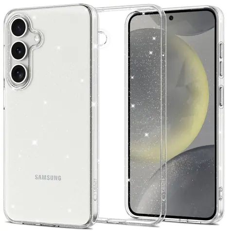 Tech-Protect FlexAir Kryt pro Samsung Galaxy S25 průhledná s třpytkami / Kryt / Mobilní telefon